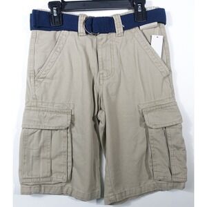 Canyon River Blues Cargo Shorts Boys 10 Adjustable Waistband Belted Cotton Khaki
